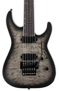 Электрогитара ESP LTD M-1007 Baritone с 7 струнами. Цвет: угольно-черный сатин