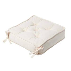 Подушка на сиденье Homescapes Sitzerhöhung/Stuhlkissen, 40x10x40 см, кремовый