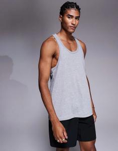 4505 Icon Хлопковый топ-стрингер с Быстросохнущей отделкой серого цвета
