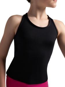 Майка для девочек с открытой спиной (командный стиль) Capezio, Black