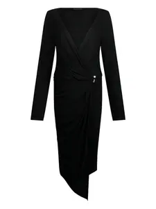 Драпированное платье с украшениями LIU JO, черный