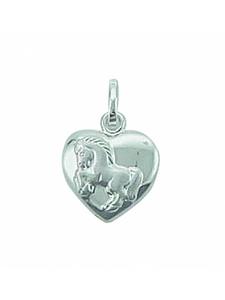 Adeliás Женский кулон в виде сердца из серебра 925 пробы
