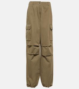 Широкие брюки карго из хлопка COPERNI, зеленый