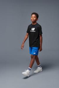 Футболка с логотипом для мальчиков New Balance, черный