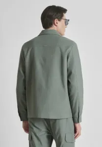 Рубашка прямого кроя с длинными рукавами и логотипом на спине. Antony Morato, Green