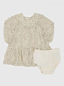 Узорчатое платье с рюшами Gap, бежевый