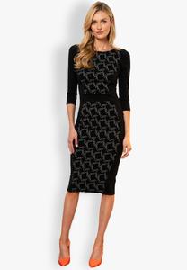 Платье-футляр Bodycon Ponte HotSquash, цвет black pencil line