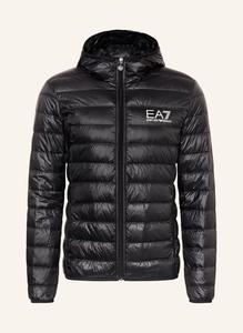 Легкий пуховик Ea7 Emporio Armani, черный