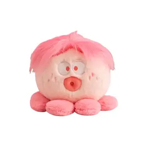 Плюшевая кукла милый маленький осьминог высота 22 см Cute Chip, розовый