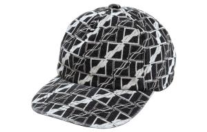 Футболка с принтом All Over Denim WE11DONE, черная