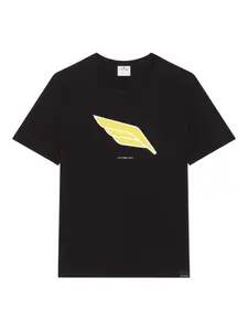 Футболка с принтом крыльев Courrèges, черный