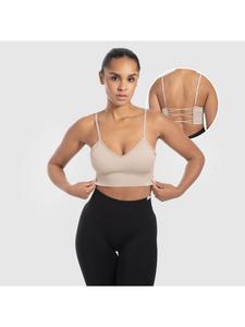 SMILODOX Спортивный бюстгальтер Alma бежевого цвета