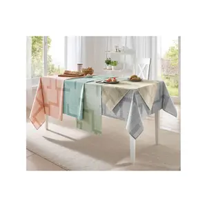 Скатерть No brand, Hellgrau-weiß-bedruckt