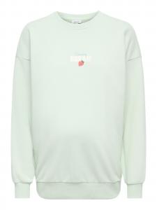 Only Maternity Свитшот 'OLMKita' в светло-зеленом цвете