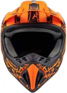 Шлем мотоциклетный Typhoon Helmets для мотокросса, оранжевый