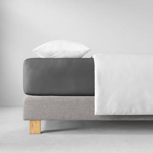 Эстелла тонкий трикотаж/одинарный 1 шт. Простыня 120 x 200 см Простыня графитовая Estella