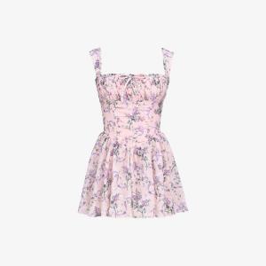 Платье мини House Of Cb Офелия из шифона с цветочным принтом, розовый
