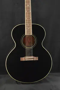 Epiphone IGC J-180 LS длинный гриф, черное дерево (в комплекте жесткий чехол)