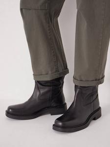 Кожаные байкерские ботинки HUSH, Black