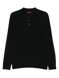 Рубашка поло с длинными рукавами Barena, черный