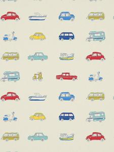 Go Go Retro пошив штор на заказ Harlequin, Strawberry/Sky Blue