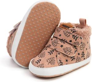 Детские кеды для мальчиков и девочек, холщовые сандалии для малышей, антискользящие ботинки для младенцев, высокие кеды для первого шага, обувь для новорожденных AKINGIO, 11-Pink