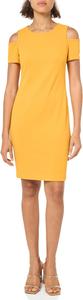 Женское платье Tommy Hilfiger с открытыми плечами и короткими рукавами, Sunflower
