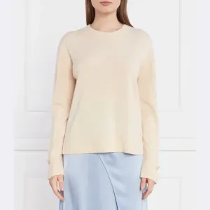 Шерсть стандартного кроя с добавлением кашемира Marc Cain, экрю