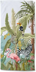 Доброе утро, пляжное полотенце "Вечеринка в джунглях", (1 шт.), быстро сохнет Good morning 75х150 см (1 шт.), цвет Multi