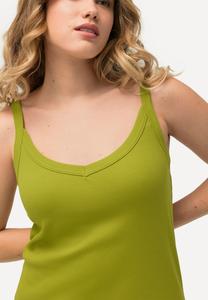 Топ SLIM ÄRMELLOS SCHMALE TRÄGER Ulla Popken, зеленый