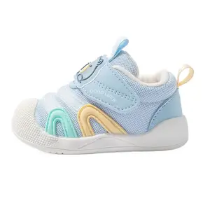 Износостойкие, дышащие, нескользящие, низкие туфли для малышей унисекс Bradmiller, синий