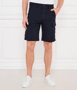 Льняные шорты sisla-9-cargo Relaxed fit Boss Orange, синий