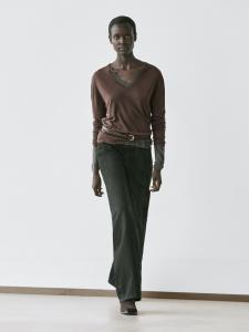 Джинсы прямого кроя Massimo Dutti, black