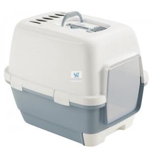 Гигиенический туалетный лоток Zolux Cathy Blue с крышкой 58x45x48см Zolux