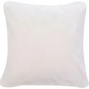 Подушка Premium Cashmere-Feeling Kissen 50x50 см, подходит к пледу Premium Cashmere-Feeling, чехол и наполнитель Gözze, слоновая кость/однотонный