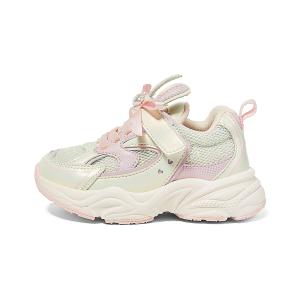 Коллекция милой обуви, легкая, амортизирующая, сбалансированная, низкая детская обувь для повседневной носки, для детей от 3 до 7 лет Snoffy, белый/розовый