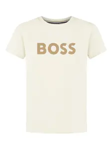 Футболка с логотипом BOSS Kidswear, нейтральный