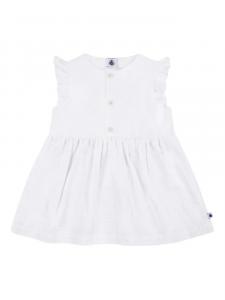 Платье из хлопка без рукавов Petit Bateau, белый