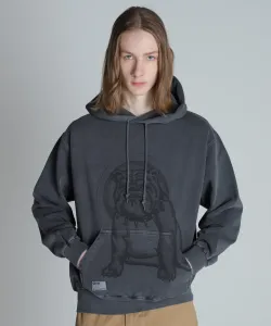 Толстовка с капюшоном с принтом быка/Худи с принтом быка