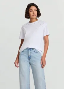 Однотонная футболка с принтом Calliope, Bianco Ottico