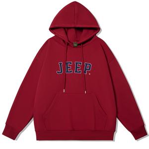 Унисекс свитшот Jeep, Burgundy-Fleece-Lined