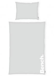 Двустороннее постельное белье Bench, 155x220 см, серый