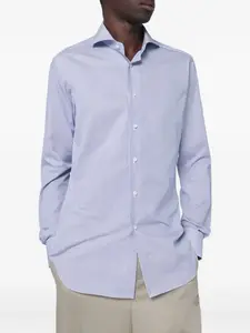 Рубашка в полоску с длинными рукавами Xacus, синий