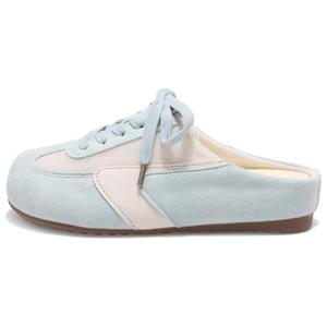 Yang Nianhua Женские противоскользящие тапочки с закрытым носком и износостойкой резиновой подошвой синие, цвет Blue