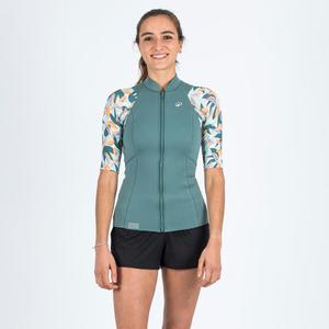 SUBEA Неопреновый топ с защитой от ультрафиолета, короткий рукав, женский Yulex 100 1,5В мм Awake Flowers