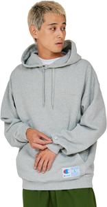 Мужская толстовка Champion с длинными рукавами, на флисовой подкладке, с капюшоном, свободного кроя, в спортивном стиле C3-Z101, серый