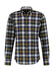 Клетчатая рубашка LERROS Regular fit Button Up Shirt, темно-синий