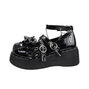 Medd Туфли Chunky Heel Fashion Mary Jane Shoes Style 6CM Standard Height Women's Classic Black