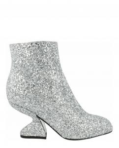 Блестящие ботильоны Sal 85 Salvatore Ferragamo, серебряный