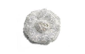 CHANEL Брошь женская серебряная